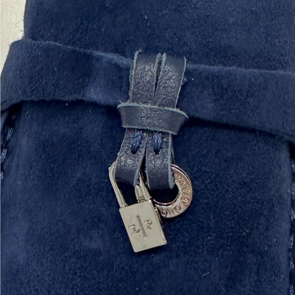 Loro Piana  woman’s Navy Suede Slip-Ons, size 39 - Picture 6 of 7